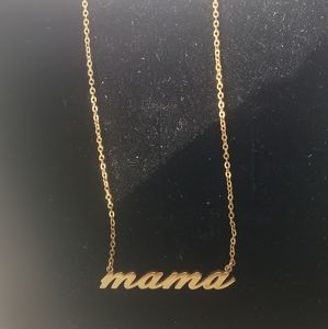 Anthropologie Monogram Mama Necklace
